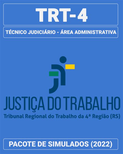 Simulados In Ditos Trt T Cnico Judici Rio Rea Administrat