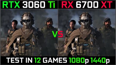 Rtx 3060 Ti Vs Rx 6700 Xt Test In 12 Latest Games 1080p 1440p Youtube