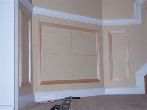 Part Of The Design And Construction For Trim Work And Shadow Boxes Up A