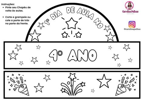 Atividades Volta às aulas Coroa meu primeiro para colorir Professora