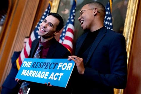 Exclaiming Today S A Good Day Biden Signs Bill Protecting Same Sex