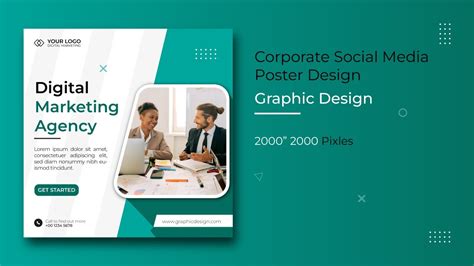 Corporate Social Media Poster Design YouTube