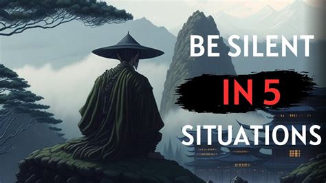 Always Be Silent In 5 Situations ~ A Zen Master Story Youtube