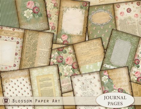 Vintage Journal Printable Pages Junk Journal Printable - Etsy