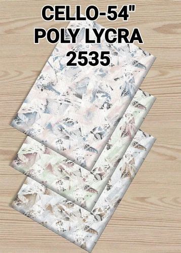 2535 Cello Poly Lycra Fabric At Rs 82 Meter Spandex Polyester Fabric