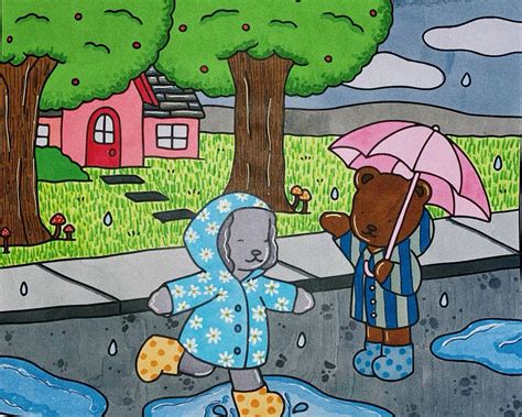 Bobbie Goods Chuva - Bobbie goods na chuva. | Pintar e colorir, Desenhos lindos para colorir ...