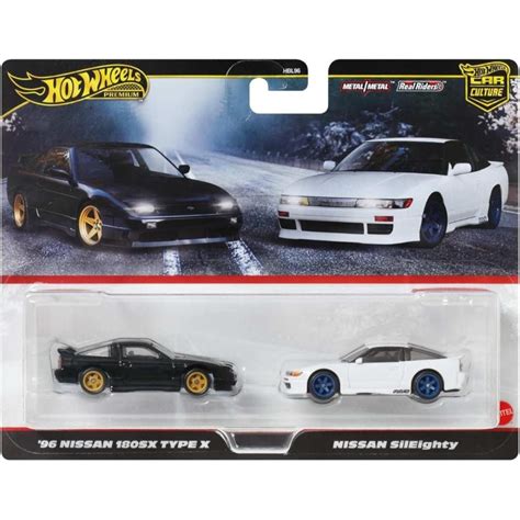 Set 2 Masini Metalice Hot Wheels 1996 Nissan 180SX Type X Si Nissan SilEighty JBK96 Noriel