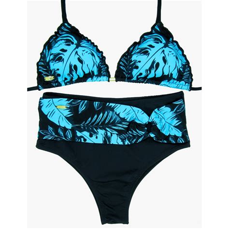 Biquíni Cortininha Calcinha Hot Pants De Cinto CR Shopee Brasil