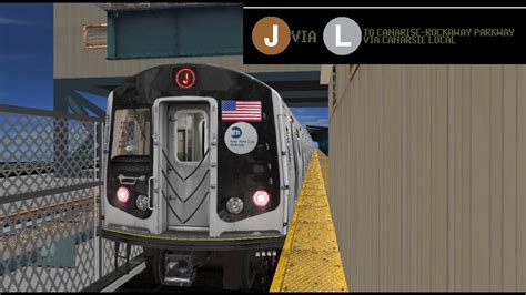 OpenBVE Special J Train To Canarsie Rockway Parkway Via Canarsie Local