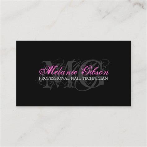 NAIL TECHNICIAN BUSINESS CARD | Zazzle.ca