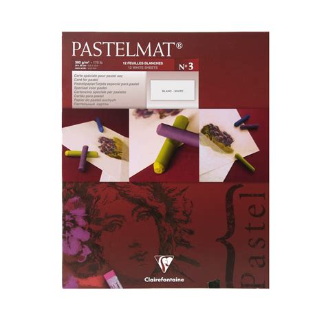 Bloc 12 feuilles de papier Pastelmat - blanc | Paper pads, Pad, Sketch pad