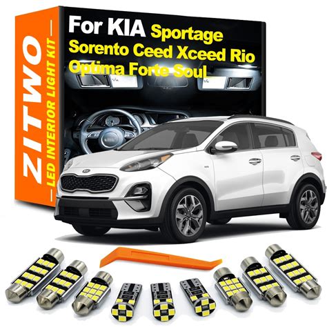 Zitwo Led Bulb Interior Dome Map Light Kit For Kia Sportage Sorento