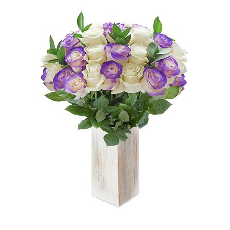 Purple Rose Bouquet – Eblooms Farm Direct Inc.