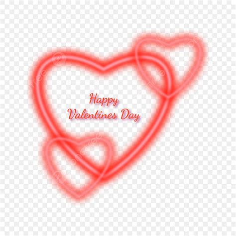 Happy Valentine Day Vector Hd Png Images Neon Happy Valentines Day