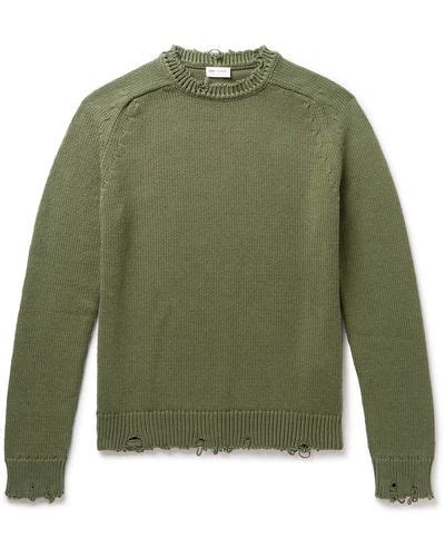 Green Saint Laurent Knitwear For Men Lyst