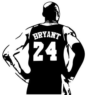 Kobe Bryant Vinyl Decal Sticker Basketball Lakers Car Window