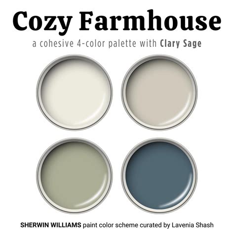 Sherwin Williams Farmhouse Color Palette With Clary Sage Cozy And Calm