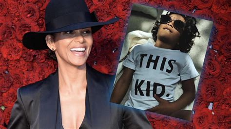 halle berry gushes  rare photo  son maceo  mcm   year