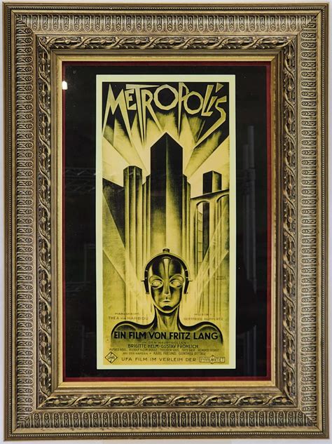 Lot - Vintage Metropolis Film Poster