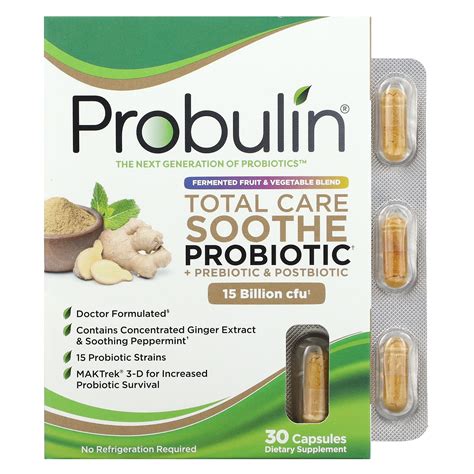 Probulin Total Care Soothe Probiotic Prebiotic And Postbiotic 15