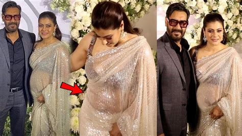 Pregnant Kajol Devgan Seen With Huge Baby Bump At Kiara Advani