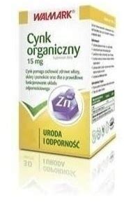 Cynk organiczny 15mg 100tabl Odporność i uroda cena opinie