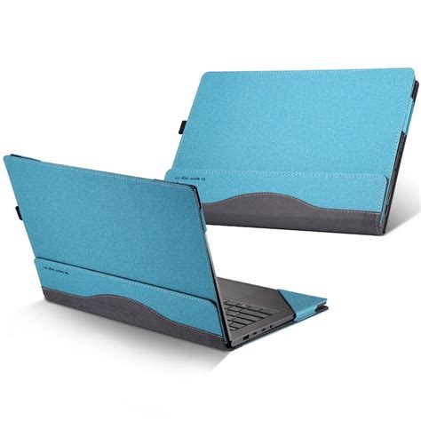 Laptop Leather Anti Fall Protective Case For Hp Envy X360 13 Ag Ar Gray Cobalt Blue