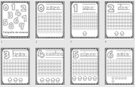 Super Cuaderno Para Trabajar La Grafomotricidad De Los Números Del Cero Al Diez Ademas Cuando