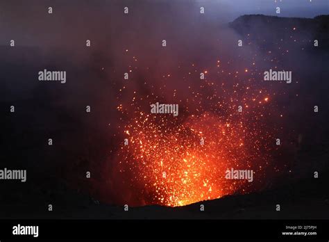 Vanuatu: Tanna island volcano Stock Photo - Alamy