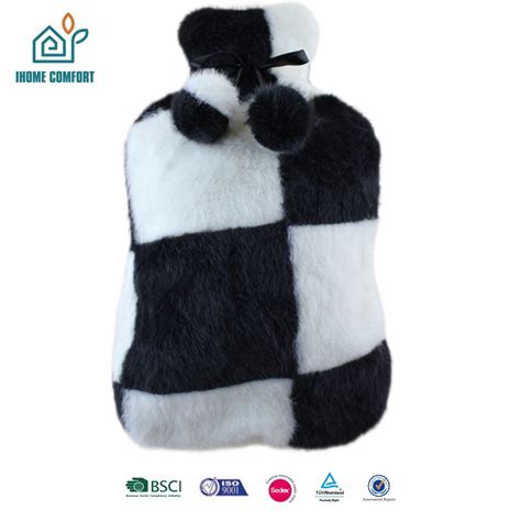Explosion Proof Hot Water Bottle Hand Warmer For Winter Heat Therapy With Plush Cover Hot