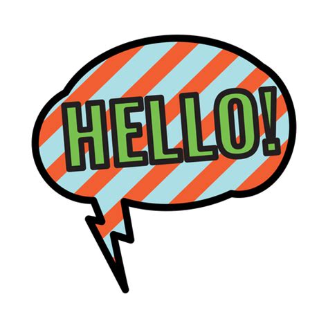 Hello Sticker Transparent Png And Svg Vector File