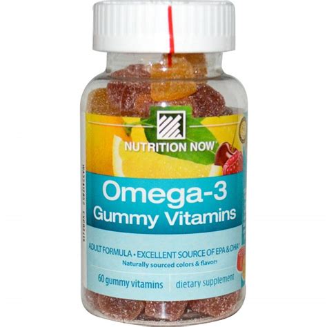 БАД Nutrition Now Омега-3 жевательные таблетки, формула для взрослых ...