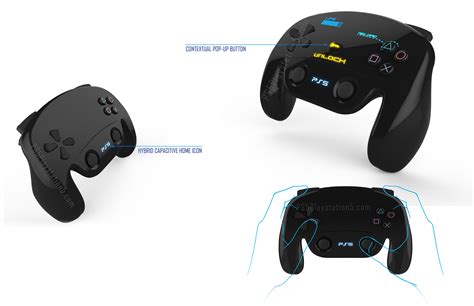 Levitating PS5 Console with Touch Screen Dualshock 5 Controller - PS5