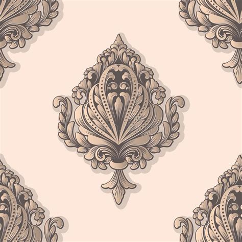 Vector Damask Seamless Pattern Element Classical Luxury Old Fashioned