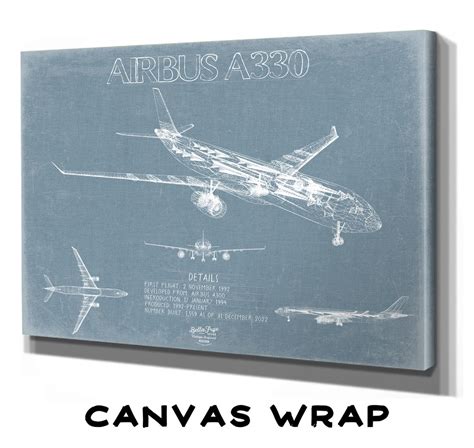 Airbus A330 Aircraft Blueprint Wall Art Original Aviation - Etsy