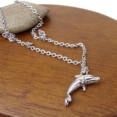 Dolphin Charm Necklace Etsy