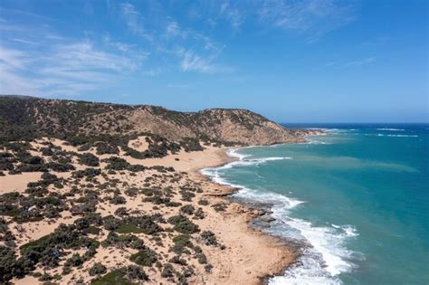 Premium Photo Gavdos Island Crete Greece Aerial Drone View Of Beach Wild Landscape Sea Blue