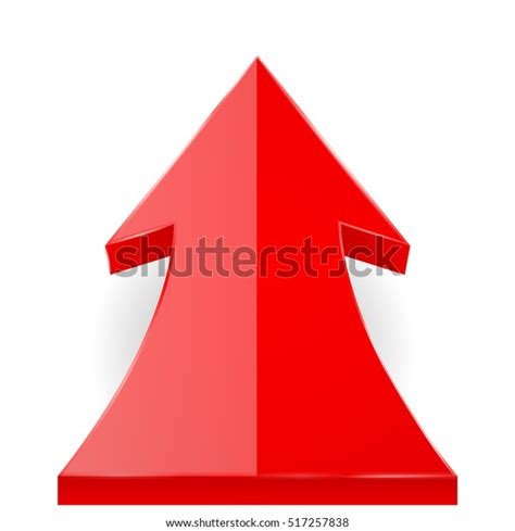 Red Arrow 3d Shiny Web Icon Stock Vector Royalty Free 517257838