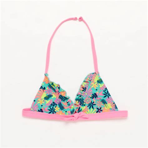 Top Bikini Up Niña Turquesa Parte de arriba bikini niña Sprinter