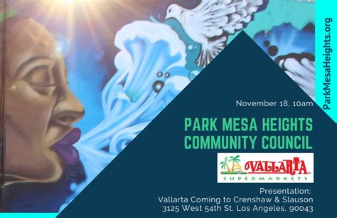 Vallarta Coming To Town Park Mesa Heights Community Council