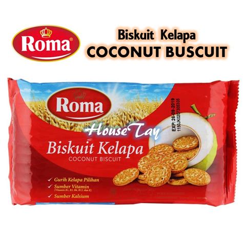 Roma Coconut Biscuit Biskuit Kelapa 300g Shopee Malaysia