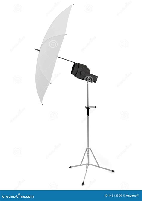 White Umbrella for Photography Stock Illustration - Illustration of clothing, flash: 14313320