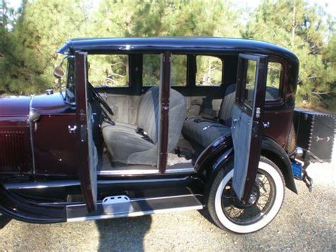 Find New Ford Model A Briggs Body Town Sedan Stock Restored