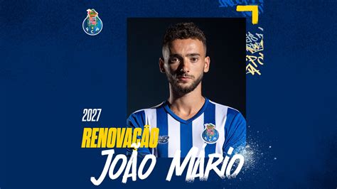 João Mário é o quarto jogador a renovar contrato o FC Porto hoje