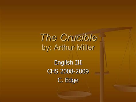 The Crucible Act 1 7