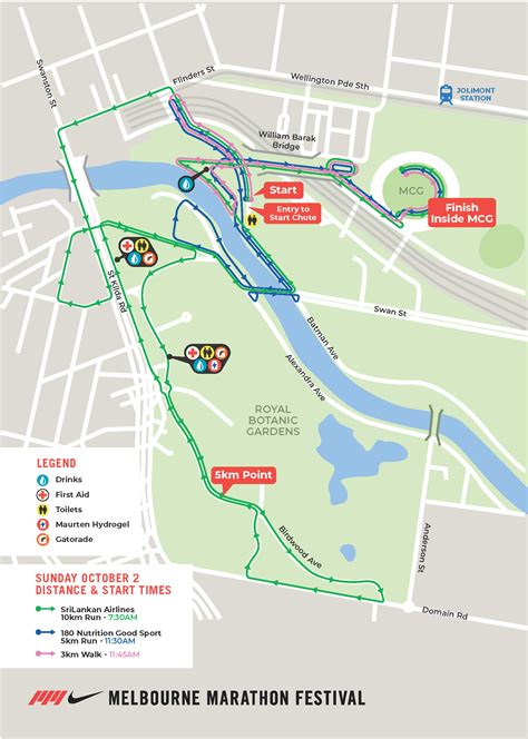 Just Released: 2022 Course Maps – Nike Melbourne Marathon Festival