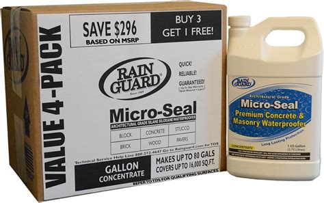 micro seal concentrate   gallons clear penetrating silane