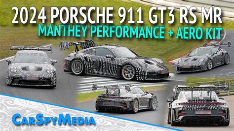 porsche  gt rs  manthey performance package caught testing