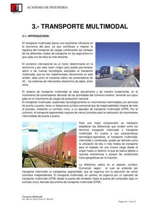 Transporte Multimodal Pdf