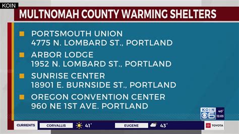 Warming Shelters Open In Portland Area As Arctic Front Moves In YouTube